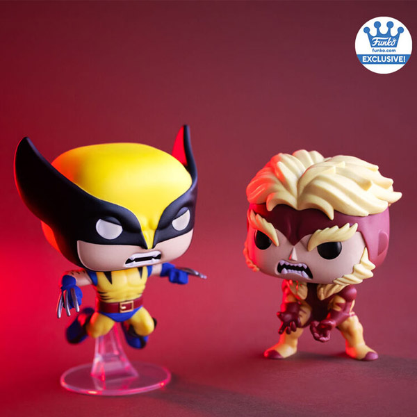 Funko POP Marvel Wolverine and Sabretooth Exclusive Figure 2 Pack